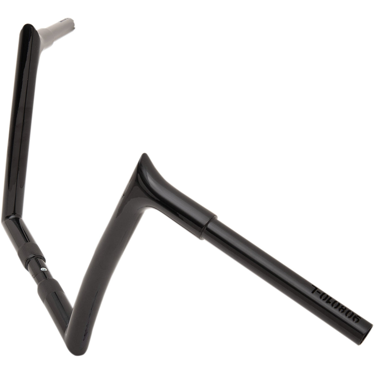 FAT Baggers INC. 1-1/4" EZ Install Pointed Top Handlebar 10" Black - 908010-B For Harley Motorcycles 2007-2025
