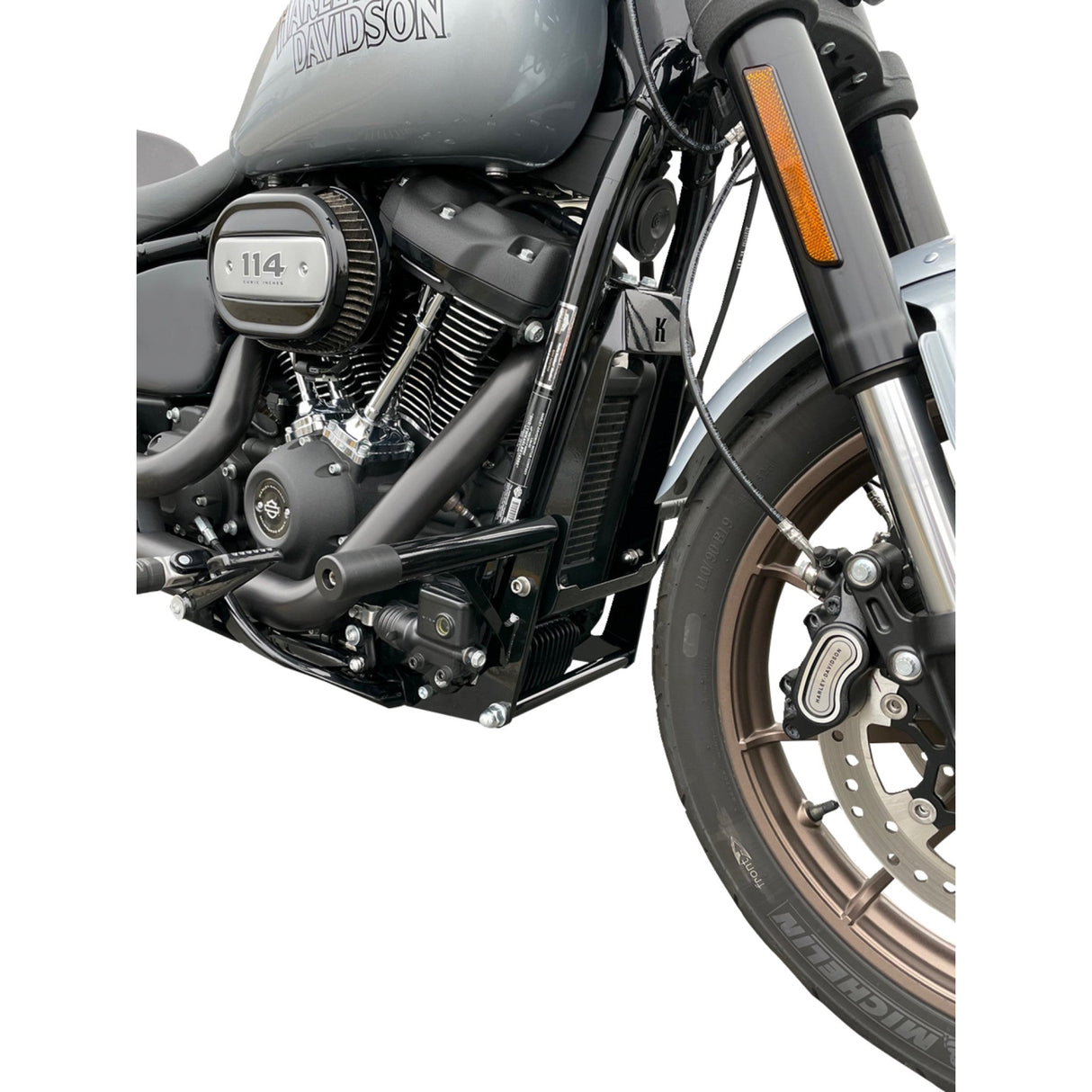 KODLIN USA 0505-2348 K59515 M8 Softail Engine Guards - Front - Black - Softail