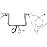 FAT Baggers INC. 1-1/4" EZ Install Pointed Top Handlebar 11" Chrome - 949011 For Harley Street Glide 2023-2026