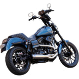 S&S Cycle 2-Into-1 Qualifier Exhaust System Brushed - 550-1097 For Harley Dyna 2006-2007