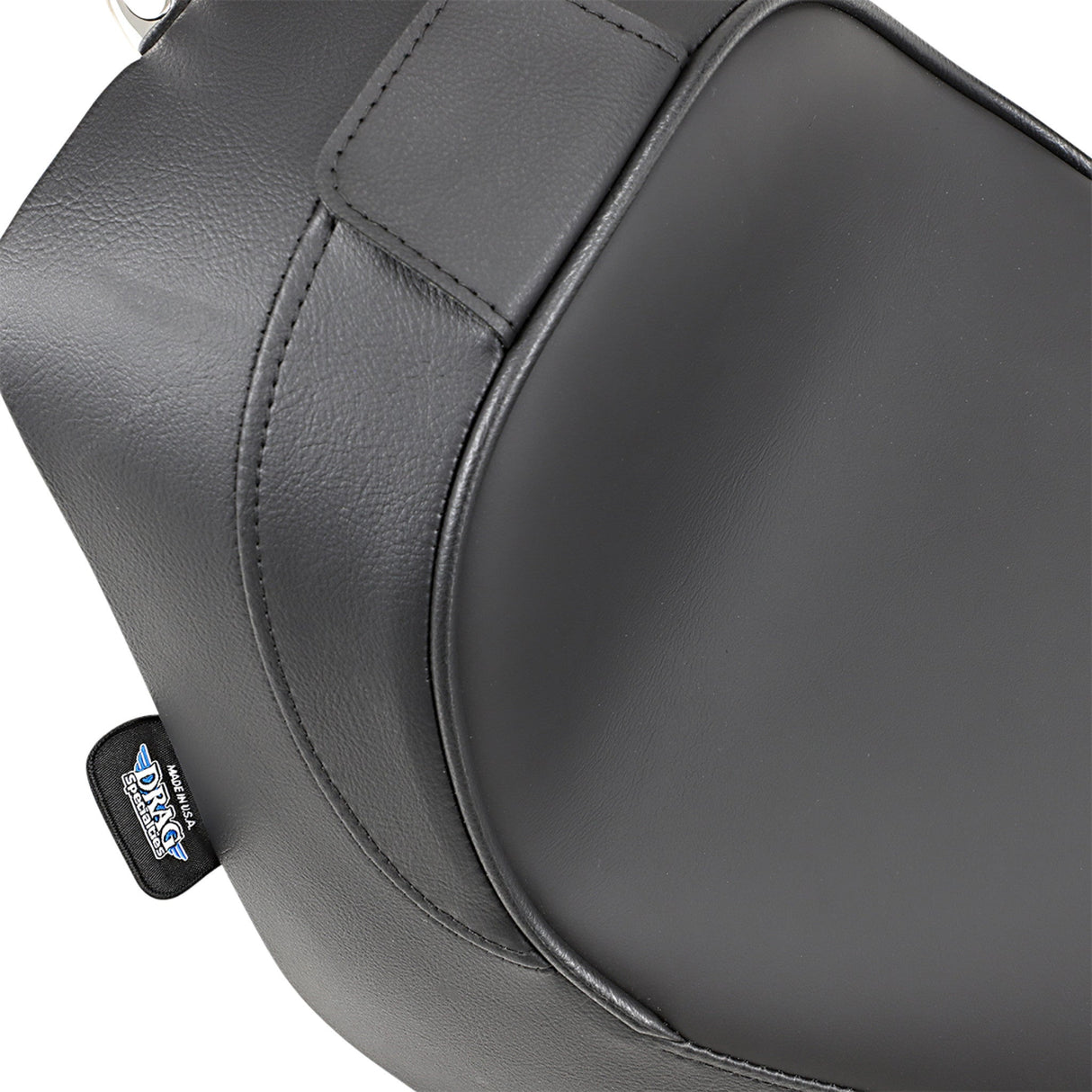 Drag Specialties Backrest Compatible Solo Seat — Smooth Solo Seat Smooth Driver Backrest FL FX - 0802-0632 For Harley Softail 2000-2006
