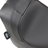 Drag Specialties Backrest Compatible Solo Seat — Smooth Solo Seat Smooth Driver Backrest FL FX - 0802-0632 For Harley Softail 2000-2006