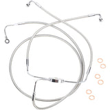 Magnum Shielding Designer Series Front Lower Brake Line Kit Polished Stainless - 57010 For Harley Touring 2008-2013