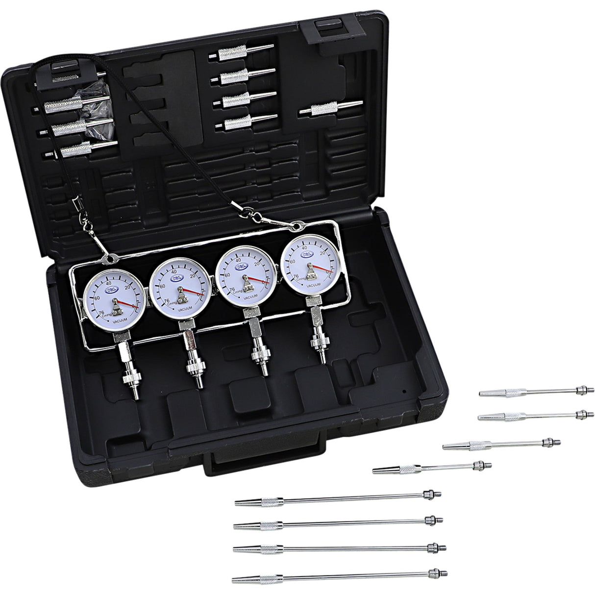 K&L SUPPLY 3804-0026 35-3019 Deluxe Vacuum Gauge Set Vacuum Gauge Set - Fuel Pressure - Deluxe