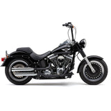 Cobra Neighbor Hater Slip-On Mufflers 3" Chrome Fat Boy - 6041 For Harley Softail 2007-2017