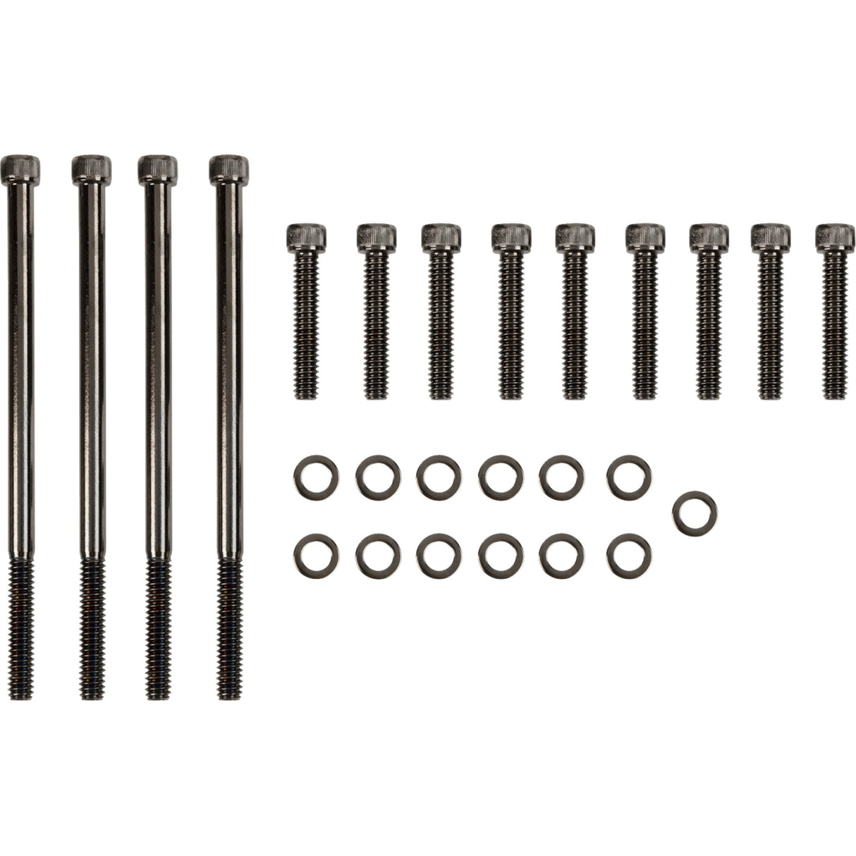 Drag Specialties Primary Cover Bolt Kit Knurled Black Chrome For Harley Touring 2007-2016