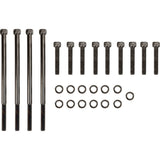 Drag Specialties Primary Cover Bolt Kit Knurled Black Chrome For Harley Touring 2007-2016