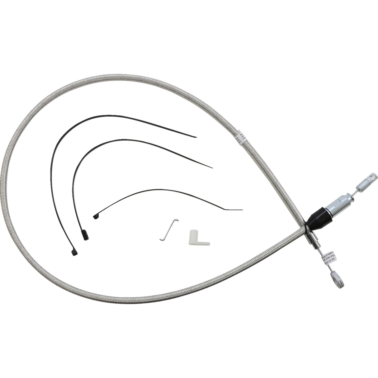 MAGNUM SHIELDING 0652-2492 523411HE Polished Stainless Quick Connect Upper Clutch Cable