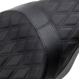 DRAG SPECIALTIES Forward Positioned Predator Seat 2-Up - FL '08-'23