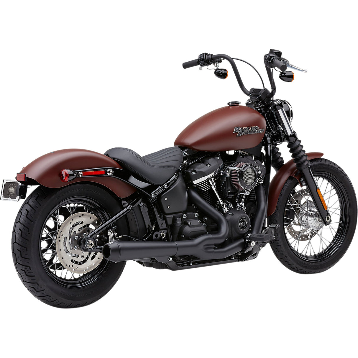 Cobra El Diablo 2-Into-1 Exhaust System - 6474B For Harley Softail 2018-2022