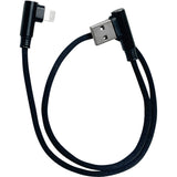 RIDEPOWER 3807-0638 RP90DEGUSBLHT18 90° USB to 90° Lightning Cable charger - single-end - 18"