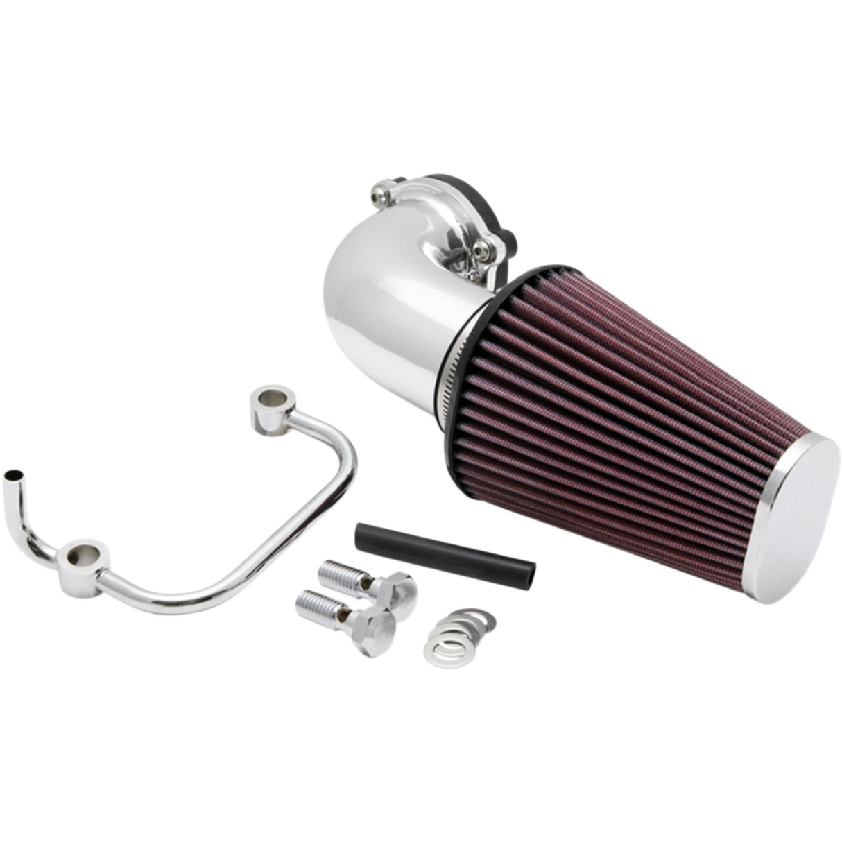 K & N Aircharger® Intake System With Mandrel-Bent Aluminum Intake Tube Kit Bright Chrome - 57-1126P For Harley Sportster 2007-2022