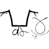 FAT Baggers INC. 1-1/4" EZ Install Pointed Top Handlebar 12" Black - 949912-B For Harley Road Glide 2023-2026