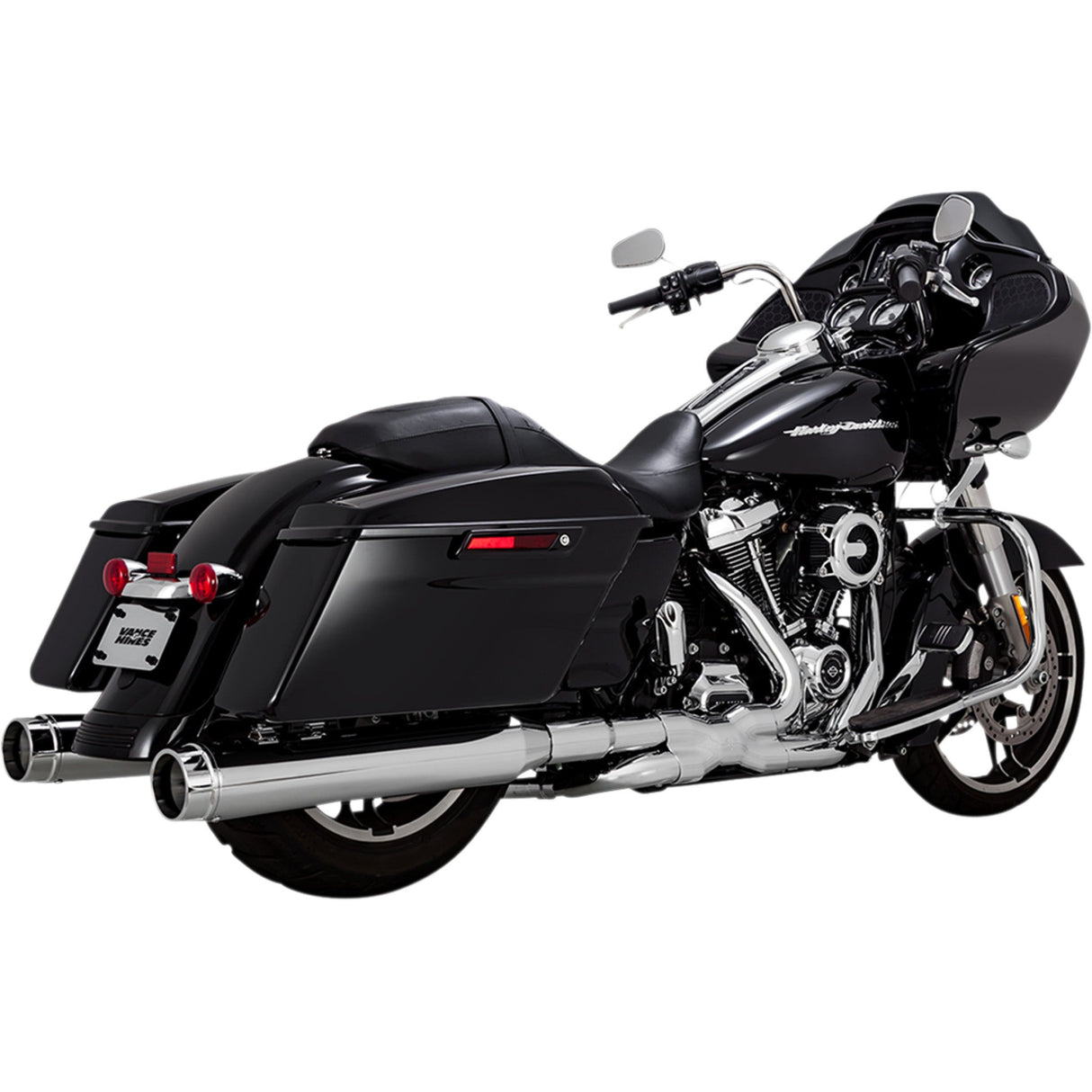 Vance & Hines Torquer 450 Slip-On Mufflers Chrome - 16674 For Harley Touring 2017-2026