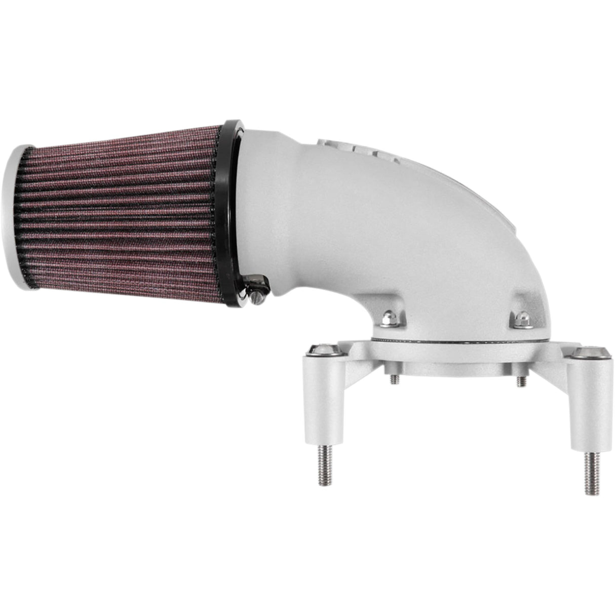 K & N Aircharger® Intake System With Cast Aluminum Intake Tube Satin Silver - 57-1137S For Harley Motorcycles 2001-2017