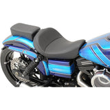 DRAG SPECIALTIES 0803-0555 Solo Seat with EZ Glide II™ Backrest Option Solo Seat - Mild Stitched - Driver's Backrest - FXD/FLD '06-'17