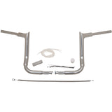 FAT Baggers INC. 1-1/2" EZ Install Pointed Top Handlebar Kit 12" Chrome - 809112 For Harley Touring 2008-2013