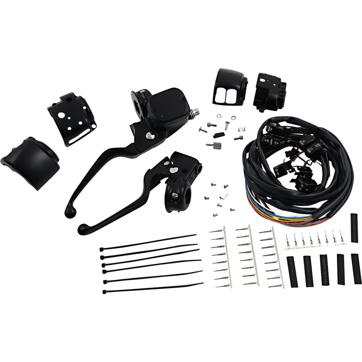 DRAG SPECIALTIES Handlebar Control Kit — Hydraulic/Mechanical Controls - Master Cylinder '96 '11 Black