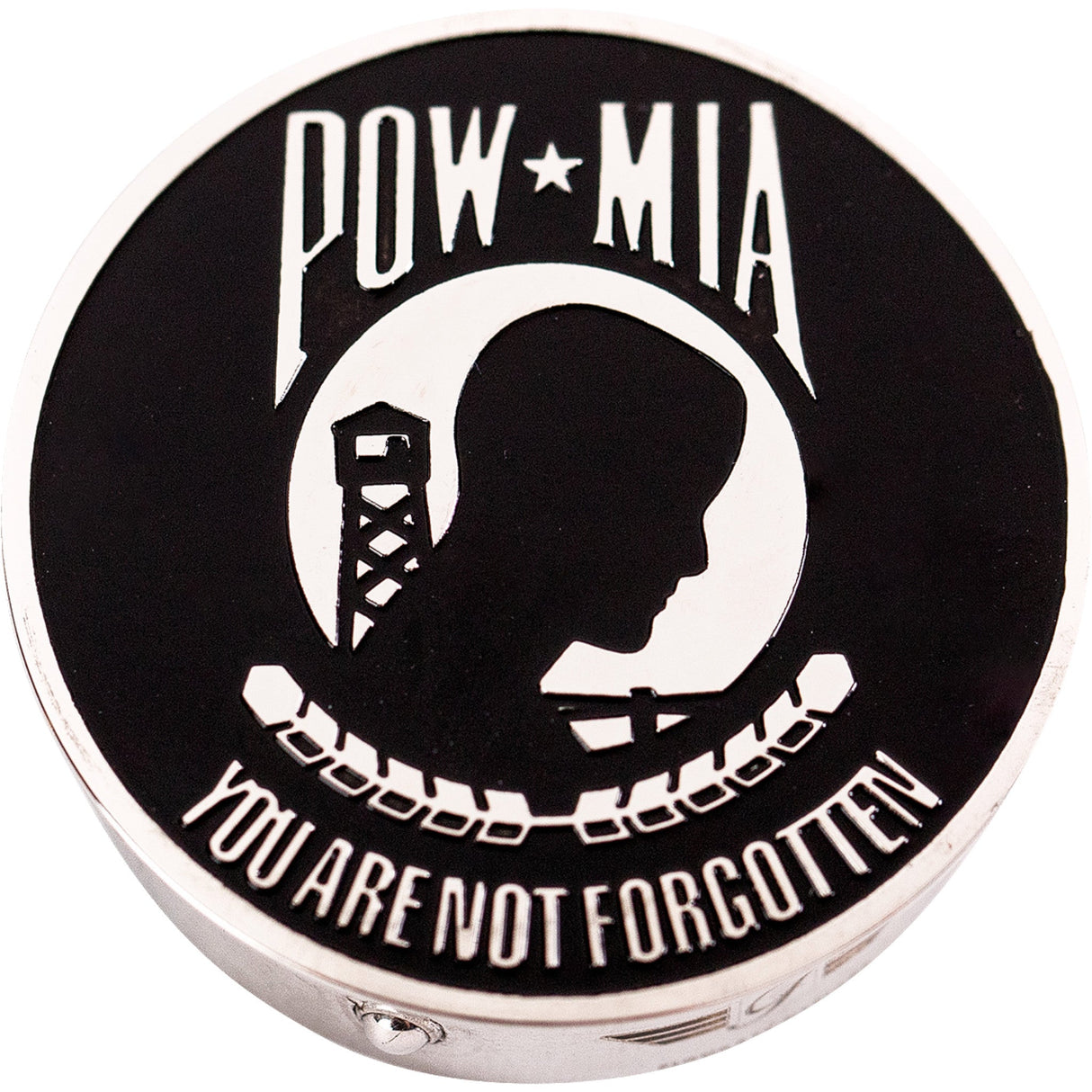 Figurati Designs Swing Arm Covers POW MIA Custom - FD50-POW-SS For Harley Motorcycles 1980-2026
