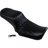 LE PERA 0803-0616 LK-021DM Cherokee Seat - Diamond Pleated - Black - FL/FX '06-'17