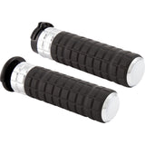 Arlen Ness SpeedLiner Grips TBW Chrome - 500-003 For Harley Motorcycles 2008-2025