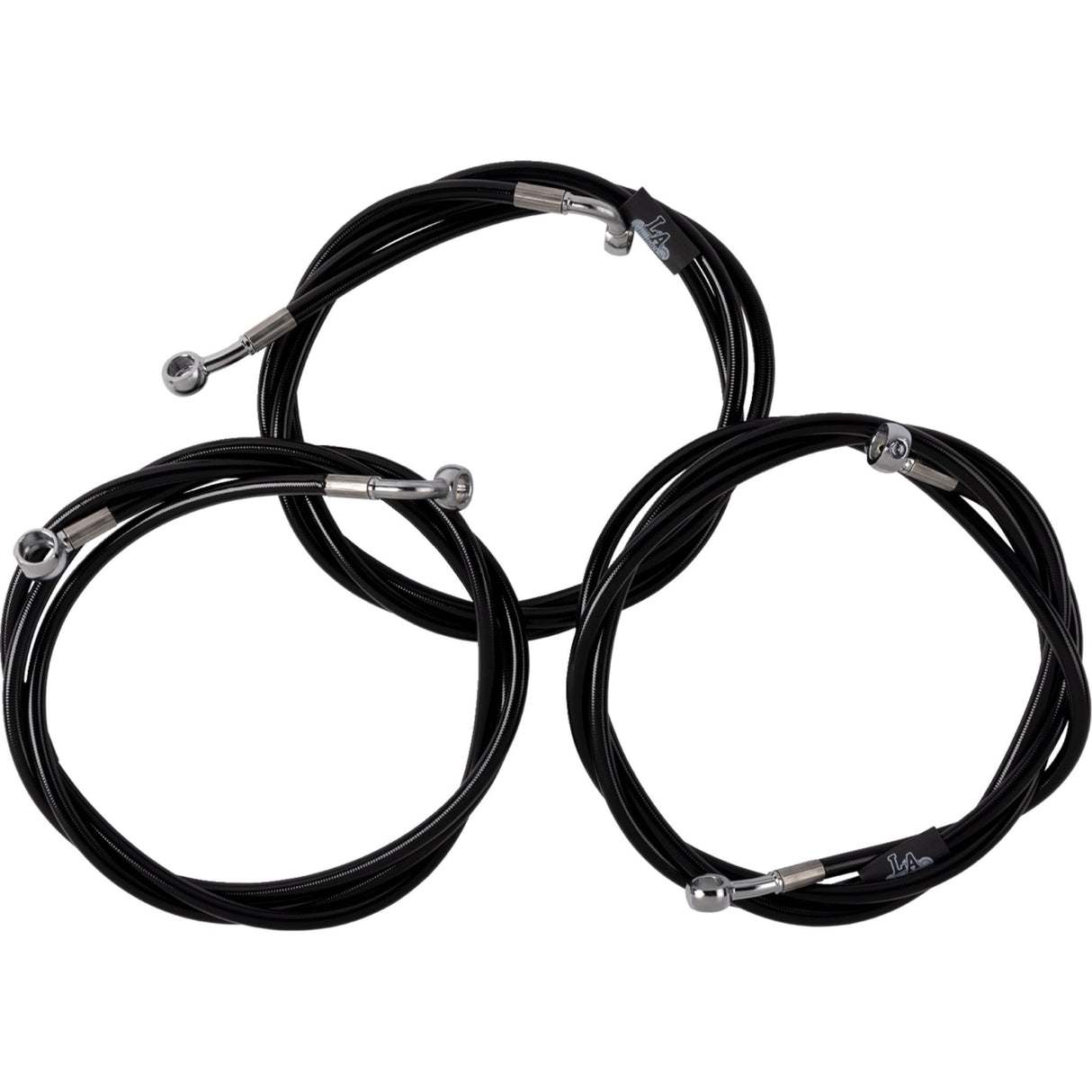 LA Choppers Brake Line Kit Black - LA-8059B13B For Harley Touring 2023-2026