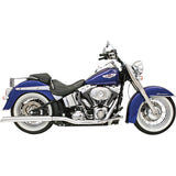 Bassani Xhaust Slip-On Mufflers For True Dual Headers Slant-Cut With Standard 2" Baffles Chrome - 31117C For Harley Softail 1989-2017