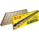 DID 1223-1455 M530VX3G130ZB 530 VX3 Chain 530 VX3 - Drive Chain - 130 Links - Gold
