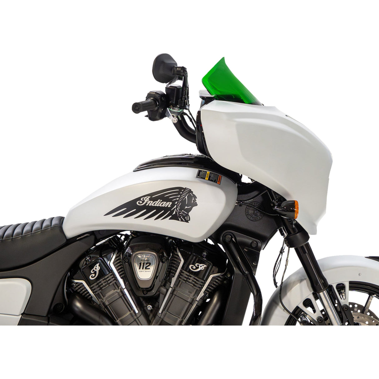 KLOCK WERKS 2312-1521 KWW-04-0654 Kolor Flare® Windshield Windshield - 9" - Green - Chieftain PowerPlus/Roadmaster PowerPlus