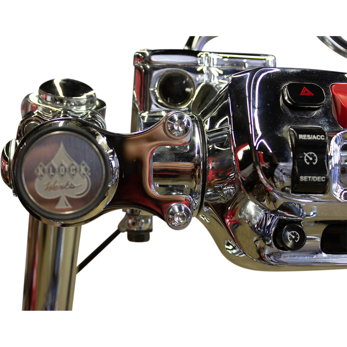 Klock Werks iOmount™ Handlebar Switch Mount Ambidextrous Mount Chrome Touring - KWD-04-0606-C For Indian 2014-2026