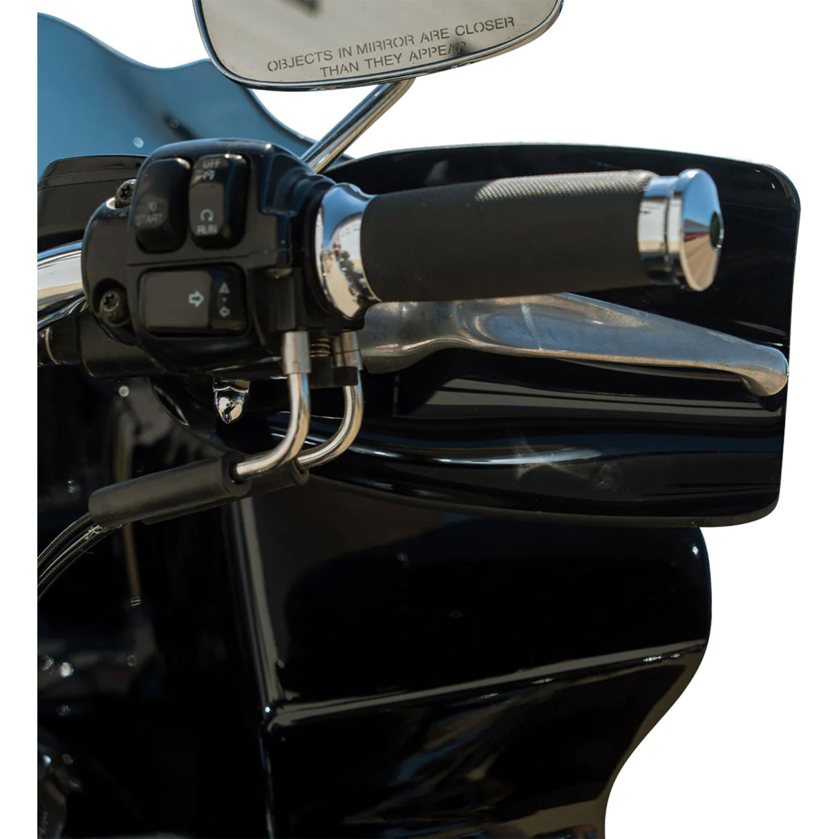 KLOCK WERKS 0635-2795 KWS-01-0120-CC Flare® Handguards harley-davidson cable clutch - black