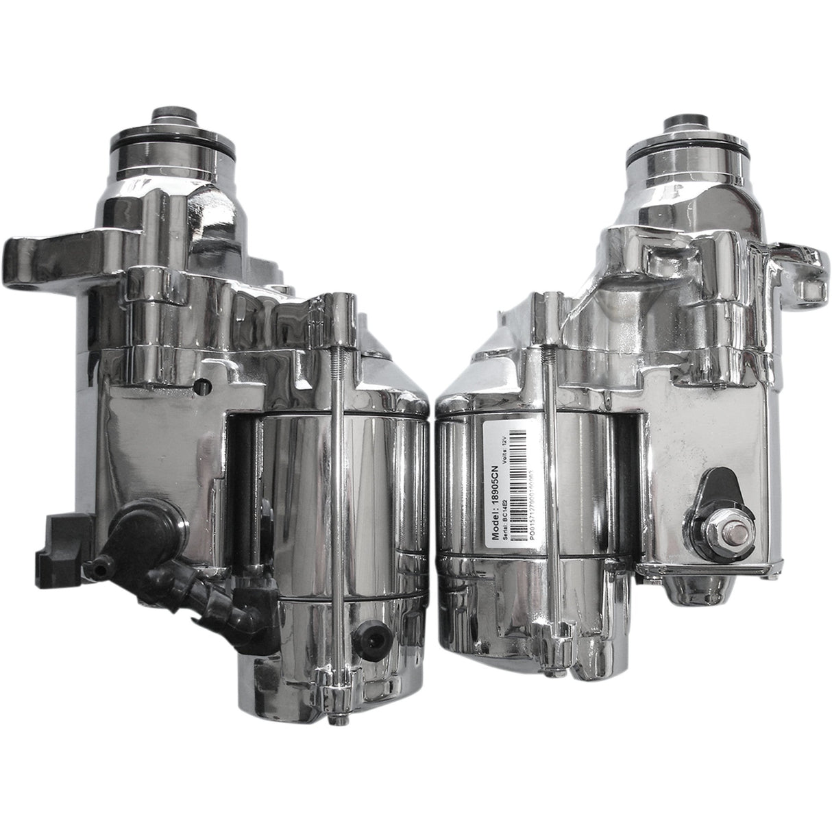 Terry Components Slugger 1.8kW High-Torque Starter Motor High Torque Chrome - 776017 For Harley Motorcycles 2006-2017