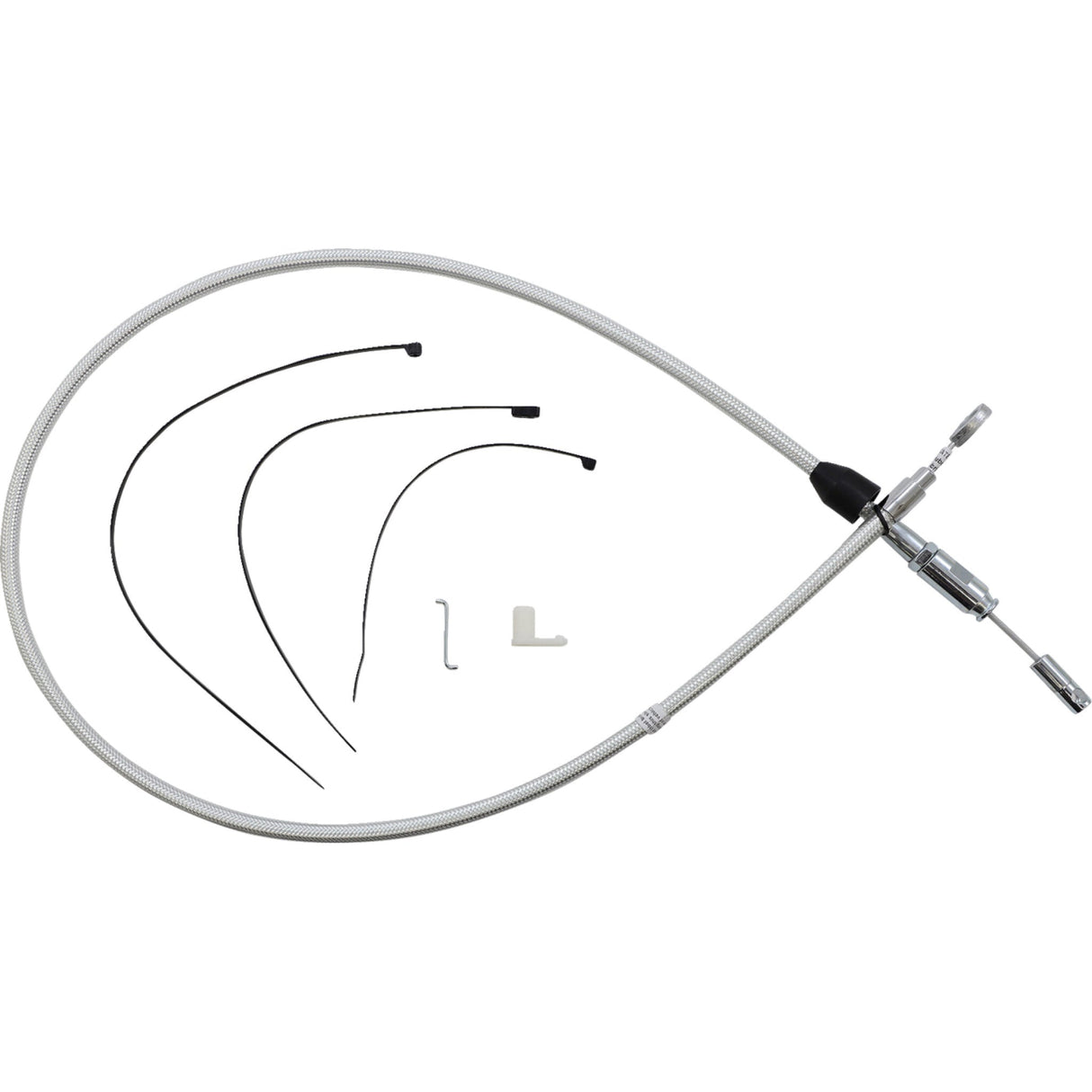Magnum Shielding Sterling Chromite II® Quick Connect Upper Clutch Cable 45" - 323411HE For Harley Motorcycles 2018-2024
