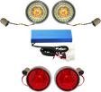 Complete Front & Rear Turn Signal Conversion Kit with Bullet Bezel Lenses