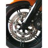 Klock Werks Flush Mount Front Axle Black With Black End Caps - KWS-01-0610 For Harley Motorcycles 2007-2025