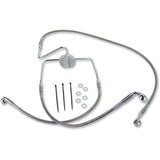 DRAG SPECIALTIES Extended Length Stainless Steel Brake Line Kit Front
