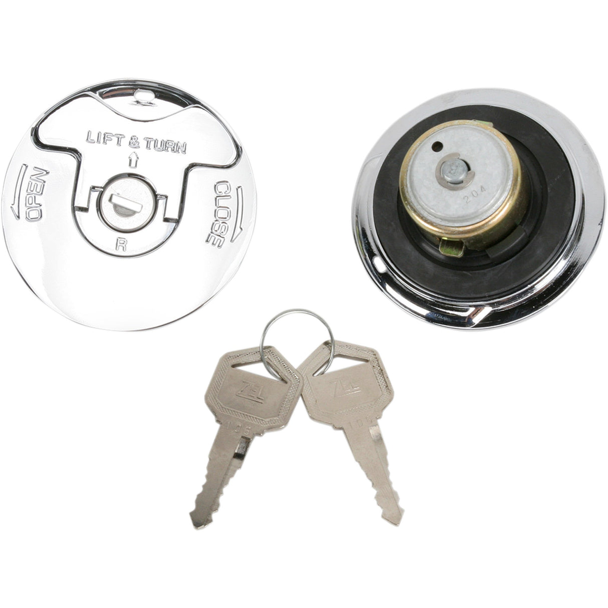 DRAG SPECIALTIES DS-390079 Flush-Mount Locking Gas Cap Locking Gas Caps - Vented/Non-Vented - Flush-Mount