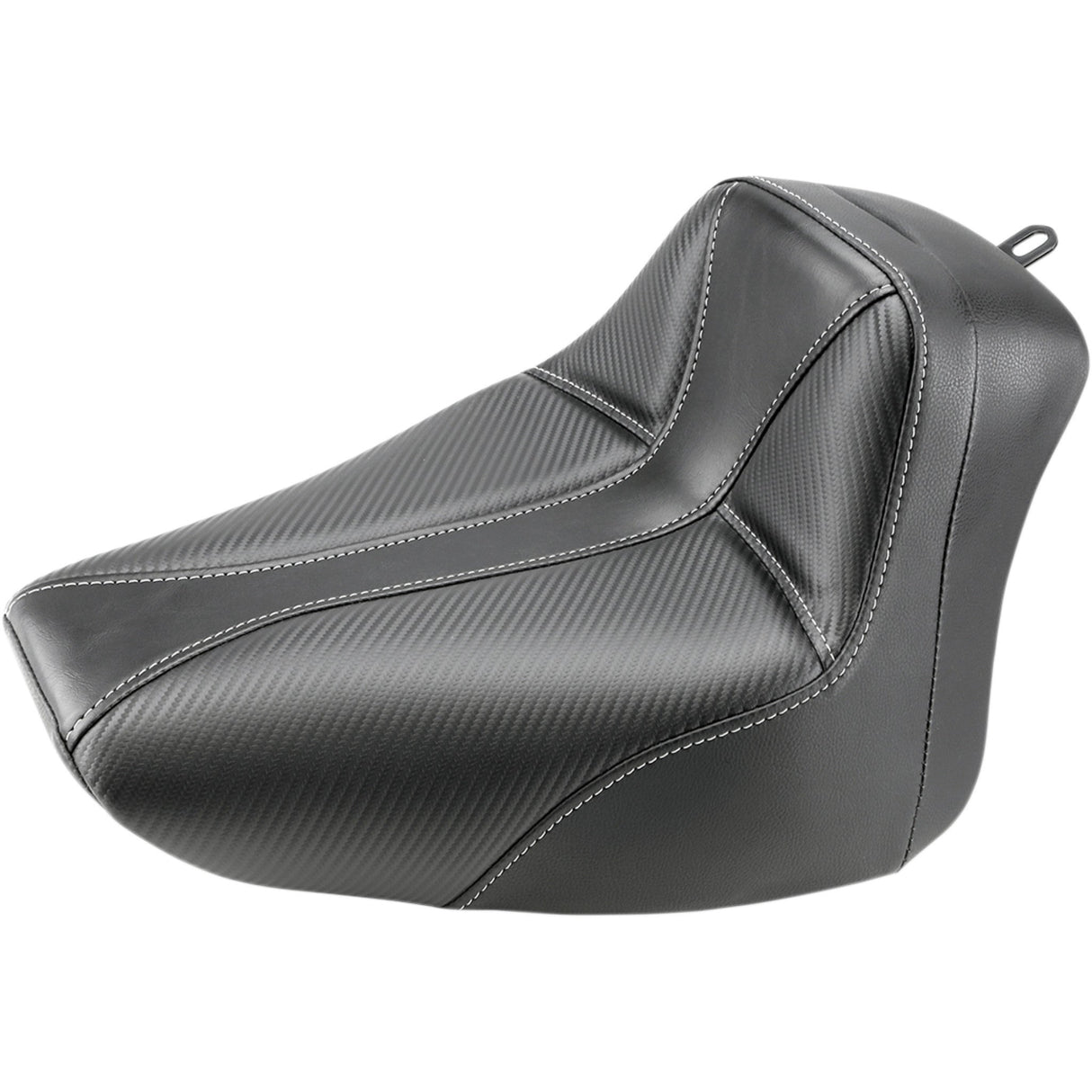 Saddlemen Dominator Solo Seat Without Backrest Black With Gray Stitching FLS FXS - 800-01-0042 For Harley Softail 2000-2007