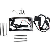 Custom Dynamics LED Radius License Plate Frame Black - TF05-BCM-B For Harley Touring 2014-2025