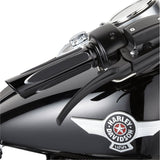 Arlen Ness Deep Cut Comfort Series Grips TBW Black - 07-053 For Harley Motorcycles 2008-2025