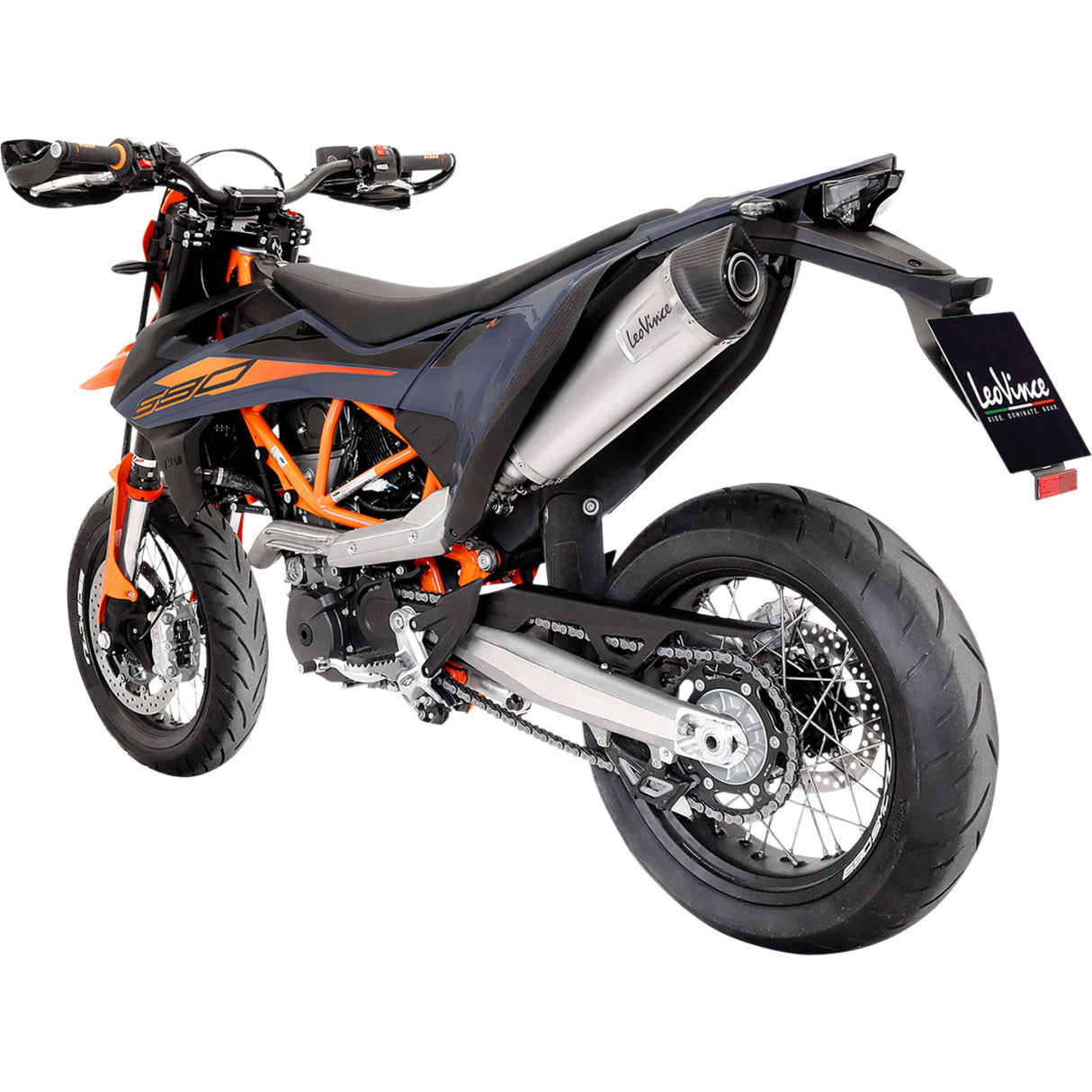 Leovince LV One EVO Slip-On Muffler Stainless Steel - 14363EU For Gas Gas 700 2023-2024 | KTM 690 2019-2024