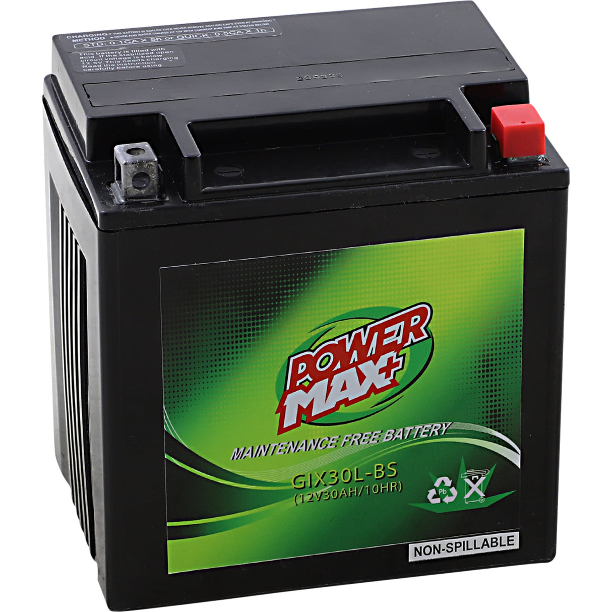 Power MAX Maintenance-Free Battery GIX30L - GIX30L-BS For Harley Touring 1997-2020 | BMW Motorcycles 1969-1995 | Moto Guzzi Motorcycles 1975-2001