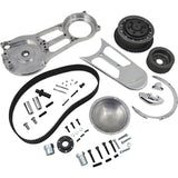 Belt Drives LTD. 2" Open Belt Drive Kit 2" Polished - SH-500 For Harley Touring / Super / Low / Electra Glide 1970-1978