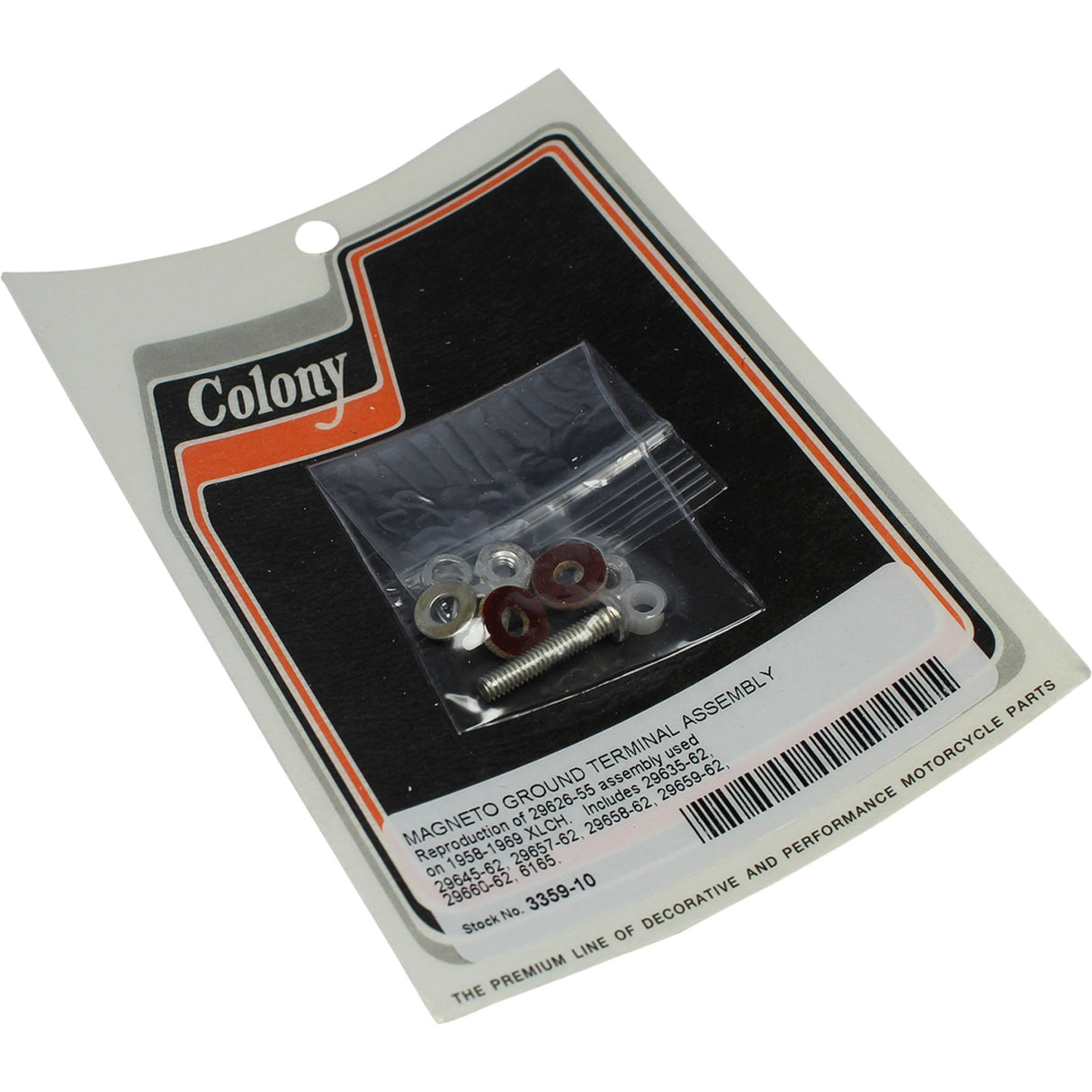 Colony Magneto Ground Terminal Assembly - 3359-10 For Harley Sportster 900 1958-1969