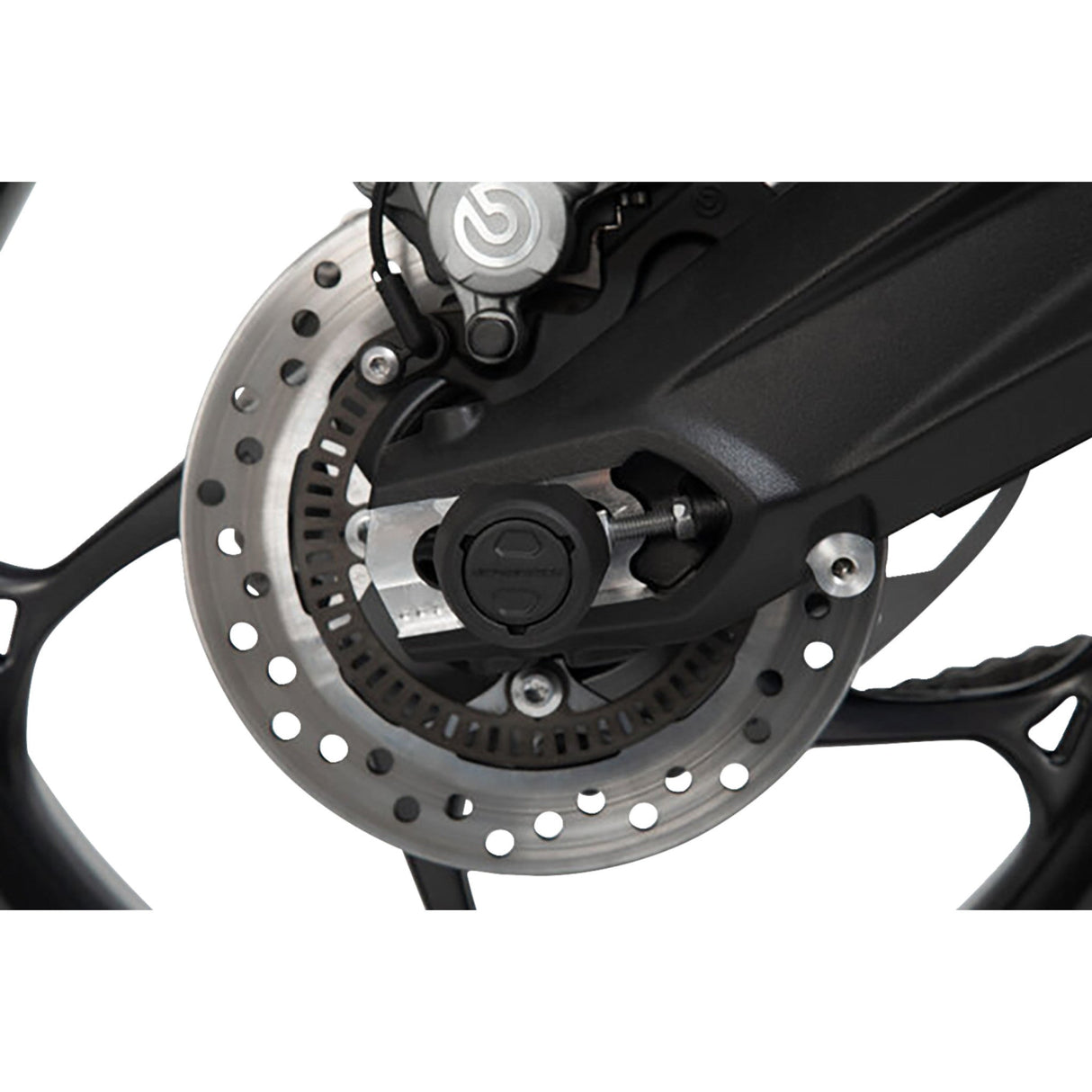SW-MOTECH 0505-2235 STP.06.176.10201/B Rear Axle Slider Axle Sliders - Rear - Set - Yamaha
