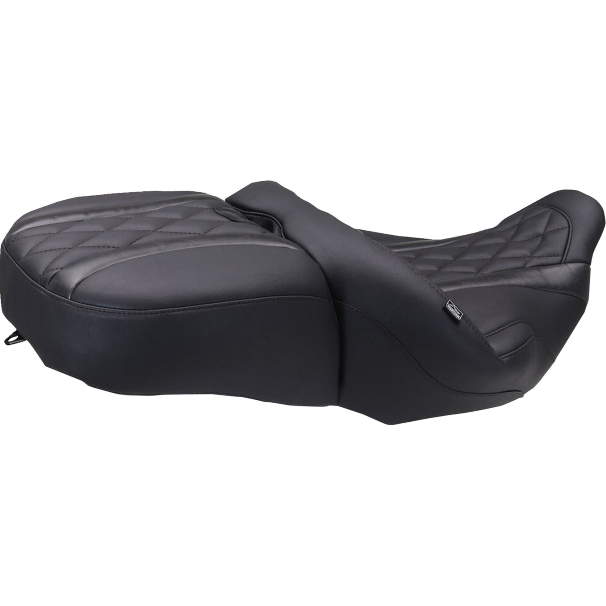 Mustang Deluxe Touring Seat Diamond Black Stitch - 89411 For Harley Touring 2023-2026
