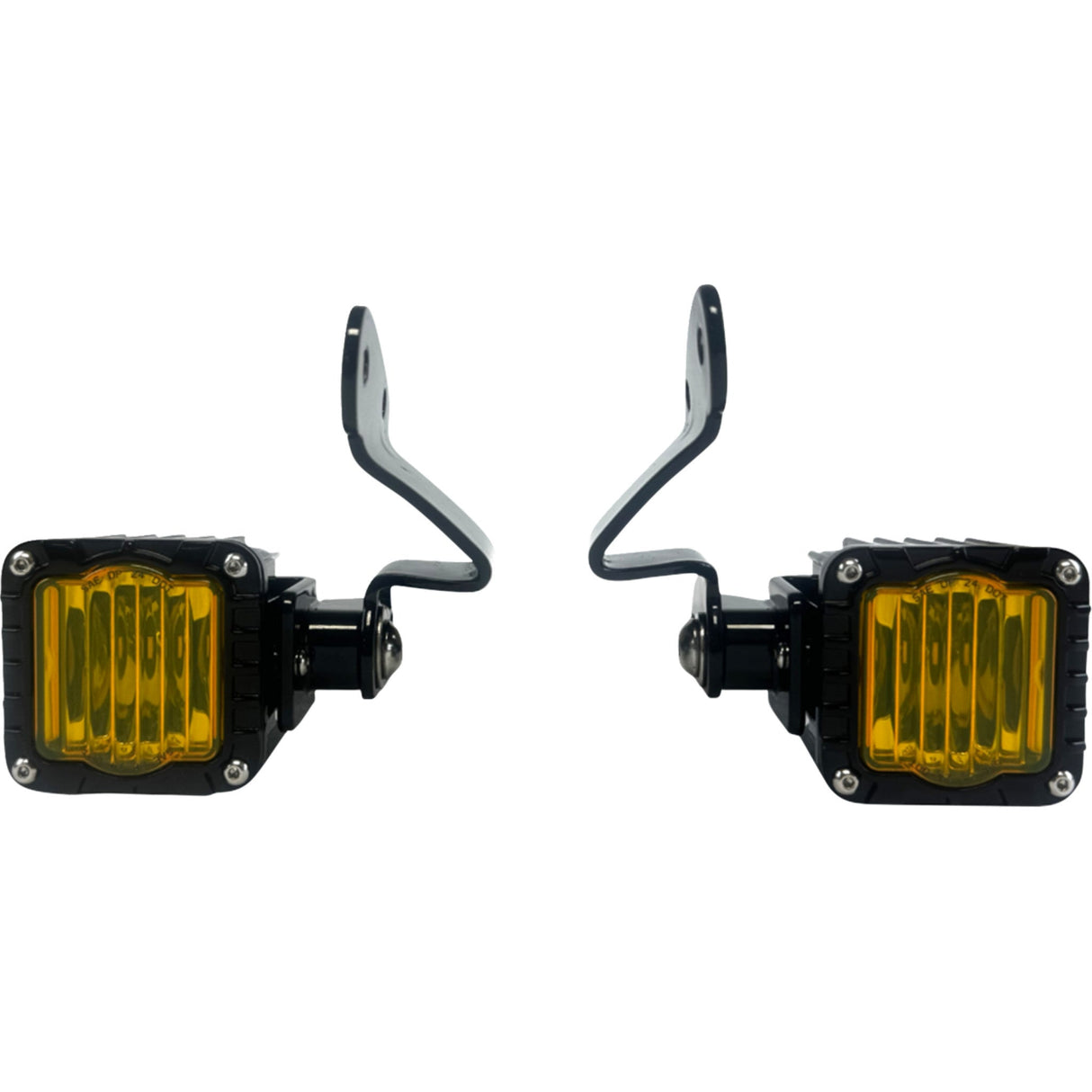 Custom Dynamics Shark Demon® LED Front Turn Signals Shark Demo® LED Yellow - SD-23RG-FT-YB For Harley Road Glide 2023-2026