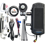 Ultracool 3.0 Side Mount Oil Cooler With Fan Kit For M8 Softail Side Mount Oil Cooler Kit Gloss Black M8 - SMS8-1G For Harley Softail 2018-2025