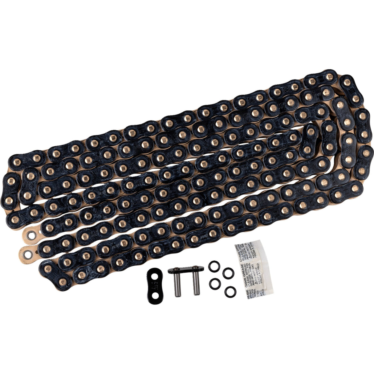 EK 1223-0693 530ZVX3-150KG 530 ZVX3 Extreme Sportbike Series Chain 530 ZVX3 - Sportbike Chain - 150 Links - Black/Gold