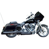 S&S Cycle 4-1/2" MK45 Performance Mufflers Black With Black Thruster - 550-0621 For Harley Touring 1995-2016
